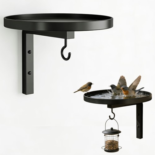 Black iron wall - black, bird