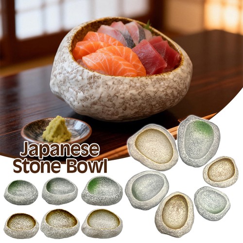Japanese stone bowl - stone,
