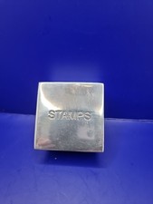 Stamps Box Art Deco Pewter? Piece Curios Minimalist Item Design 96