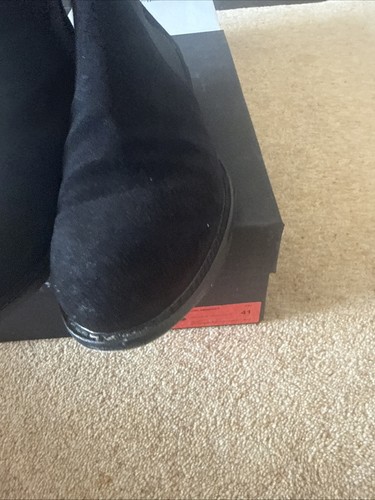 Mens black suede chelsea boots - black,