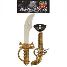 3pc Pirate Costume Set -  Gun