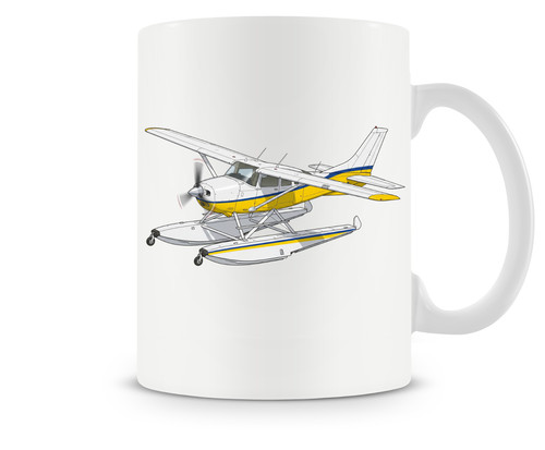 Cessna 206 floatplane - floatplane, ceramic