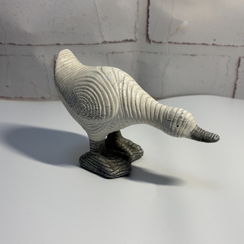 Faux wood carved goose - wood,