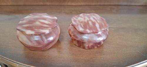 Pair vintage faux - a, of
