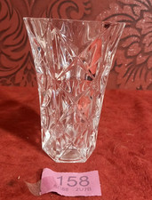 vintage Cristal d'Arques 'Sully' Lead Crystal Glass Vase  - 5" Tall - VGC