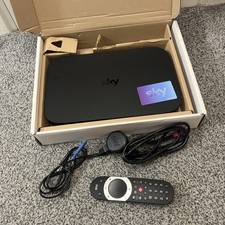 Sky Q UHD Tv Box 1TB Model: ES340d8 With Touch Pad Voice Control Remote & CARD