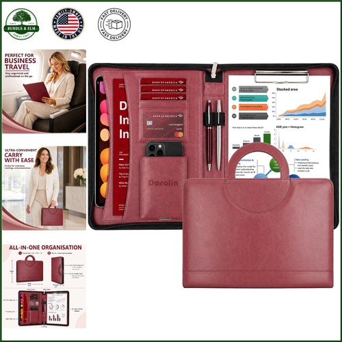 Handmade leather portfolio - handmade,