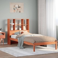 Bookcase Bed  Brown Solid