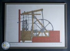 LARGE FRAMED SCHEMATIC DRAWING