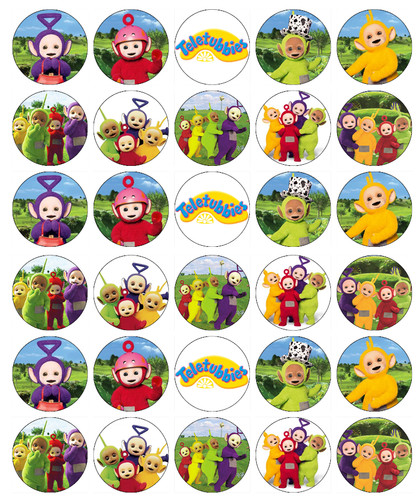 30x teletubbies cupcake - teletubbies,