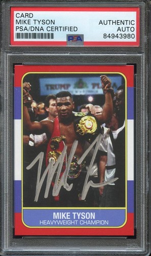 Mike tyson signed auto - tyson, signed/auto