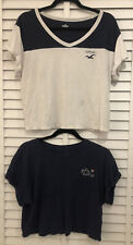 X2 HOLLISTER Gilly Hicks Cropped Sleep Boxy T-shirt Size S