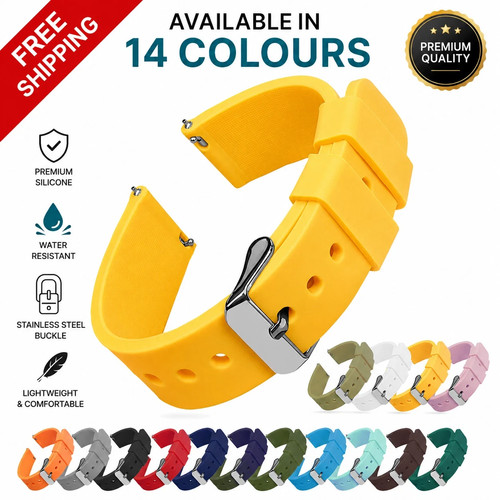 Silicone rubber watch - rubber, strap
