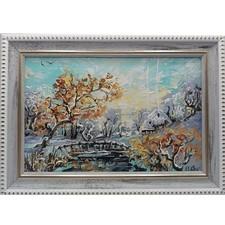 Original oil painting Winter