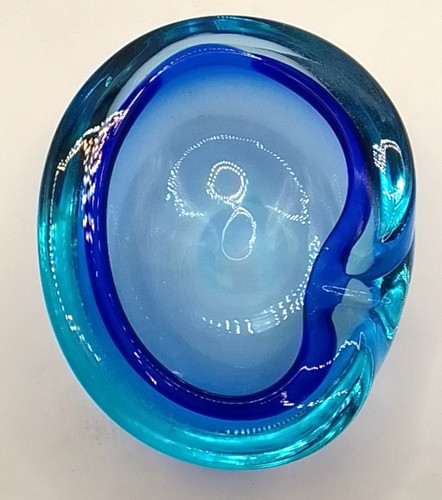 Murano aqua cobalt blue - &,