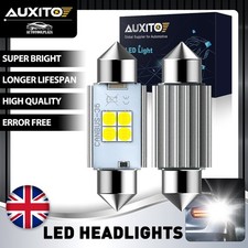 2x AUXITO 36mm C5W LED Licence