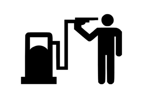 Gas pump the - pump, to