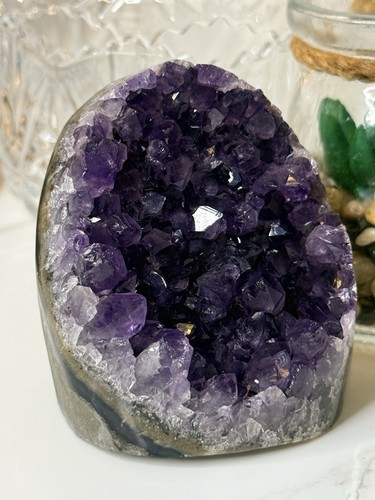 Amethyst geode crystal cluster - geode,