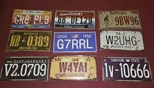 Replica license plate Lot Of 9