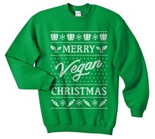 Merry vegan christmas sweater - merry,