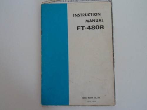 Yaesu 480r instruction - ft,