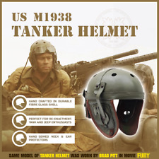 US M1938 Tanker Helmet WWII US Tanker Jeep Helmet Replica Antique Combat Helmet