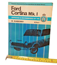 FORD CORTINA  Mk I D KABERY Illustrated Car Servicing Series For Owner Drivers