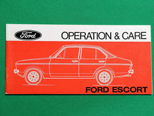 1974-75 FORD ESCORT Mk2 Owner Manual Handbook *INCREDIBLE MINT CONDITION!