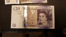 old UK paper £20 Twenty Pound