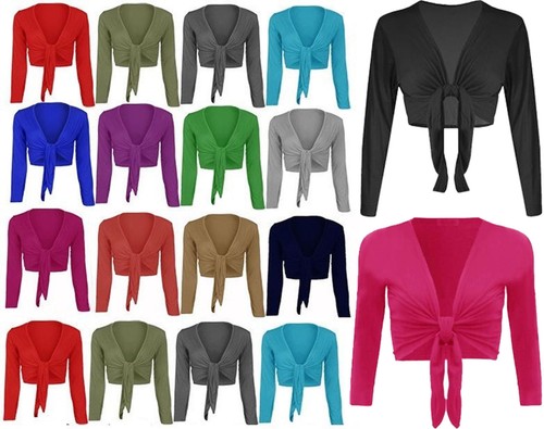 Womens plain tie knot shrug - knot,