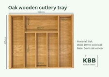 Wooden Oak Cutlery Tray