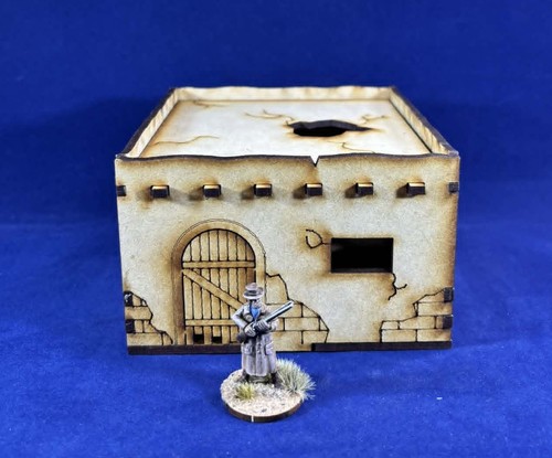 28mm wild west adobe - west, building