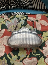 Vintage Nickel Silver Plated Ladies Coin Purse EPNS Antique Chatelaine