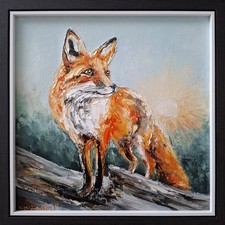 Red Fox Original Oil Painting