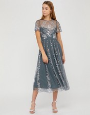 Monsoon delilah embroidered floral occassion dress RRP £180 Size 22