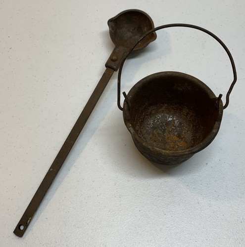 Antique lead smelting - lead,