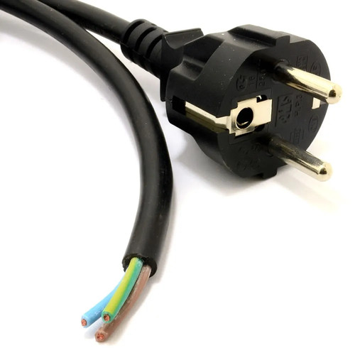 Euro schuko pin plug bare - pin, to