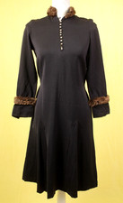 VTG Women's 20s Black Wool