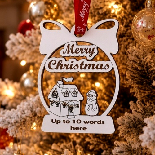 Personalised christmas bauble - personalised,