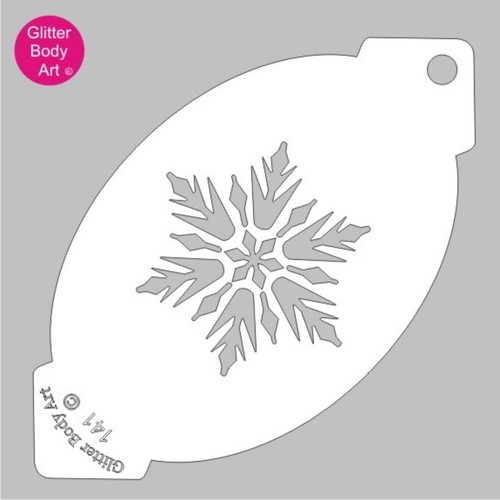Snowflake stencil template - snowflake,