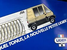The Ligier JS6 Range Car Info Sales Brochure Frameable In French
