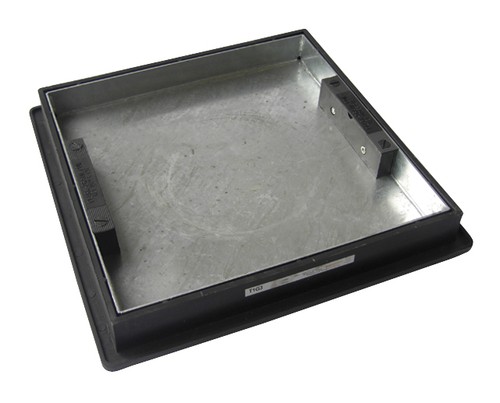 Recessed manhole cover with - recessed,