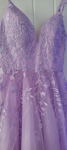 Stacees lilac prom dress - dress, size