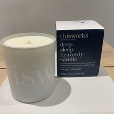 thisworks Deep Sleep Heavenly Candle 220g Lavender + Camomile - Imperfect Box