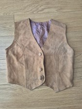 Vintage Tan Suede Leather