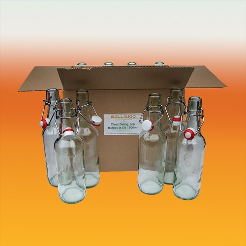 Clear swing top 500ml - clear,