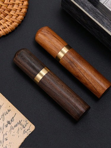 1pc wooden toothpick holder - 1pc,