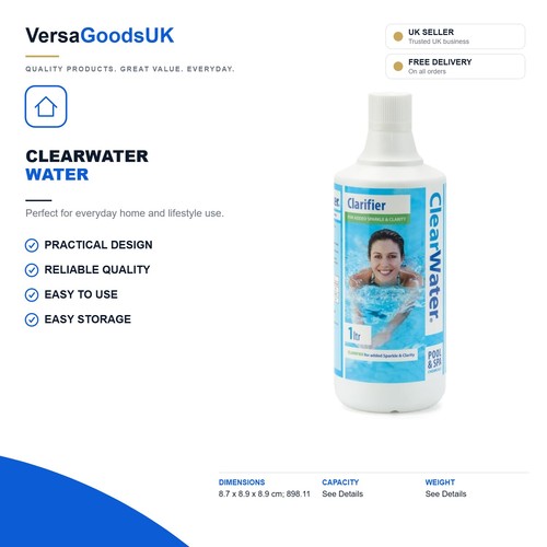 Clearwater water clarifier for - water,
