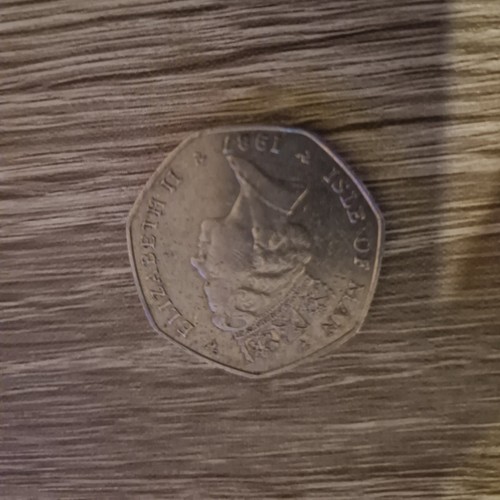 Isle man 50p fifty - of,