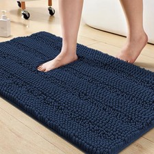 Turquoize Chenille Bath Mat